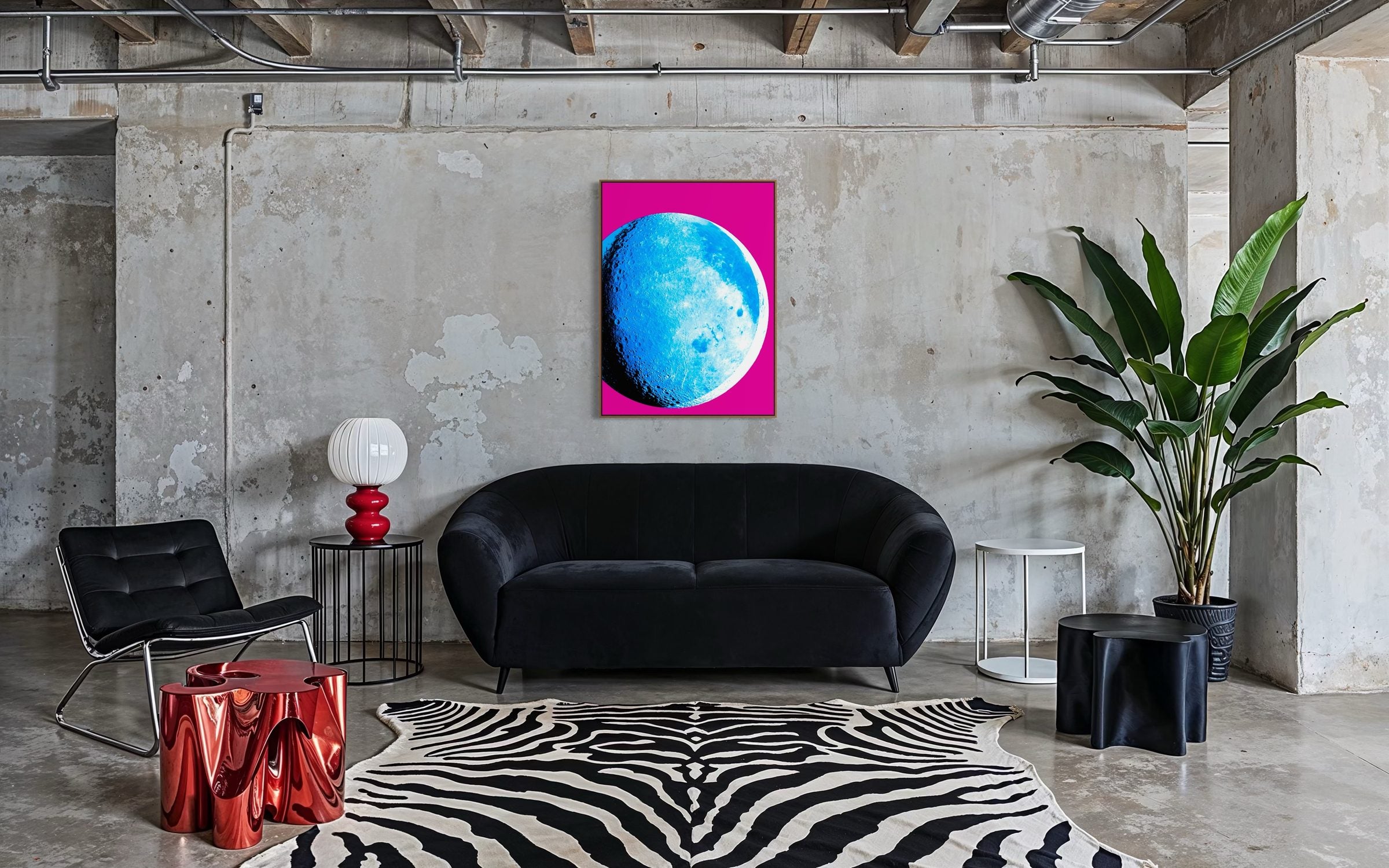 Cyan Moon Eclipse